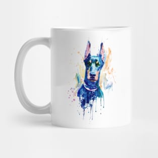 Doberman Dog Head Mug